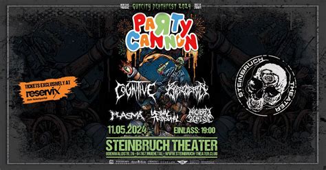 Live: Gutcity Deathfest mit Party Cannon, Cognitive, Bösedeath, Plasma ...