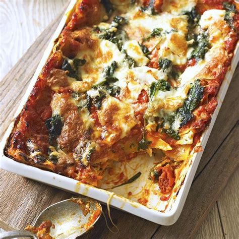 Lasagna With Squash, Ricotta, And Spinach recipe  