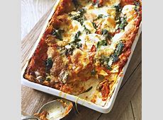 Lasagna With Squash, Ricotta, And Spinach recipe  