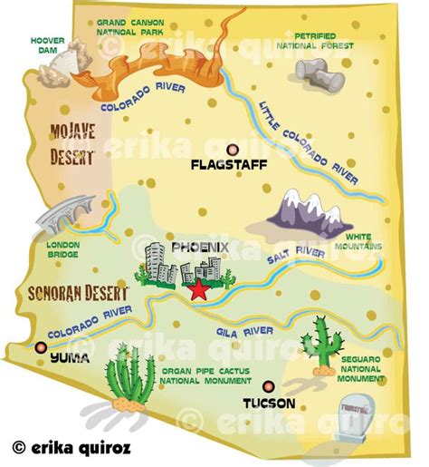 Arizona Map for Kids 的图像结果