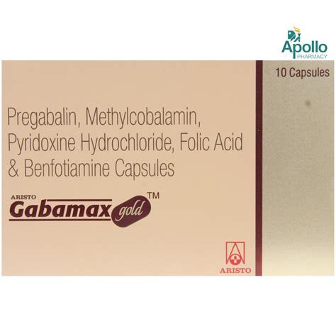 Gabamax Gold Capsule 10's Price, Uses, Side Effects, Composition ...
