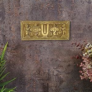 Buy Two Moustaches Brass Shankh Chakra Namah with Hanuman and Garuda ...