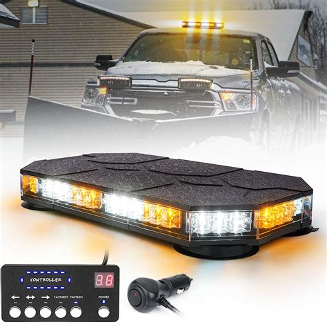 Lumenix Led Rooftop Strobe Beacon Lights Bar W Controller Magnetic ...