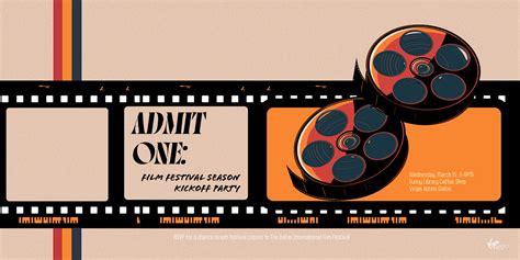 Admit One: Film Festival Season Kickoff Party, Virgin Hotels Dallas, 15 ...