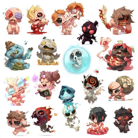 ArtStation - Tainted characters | The binding of isaac, Indie game art ...