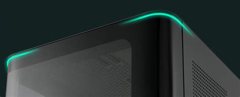 FSP M580 Black Mid Tower ATX Case, Tempered Glass Side Panel