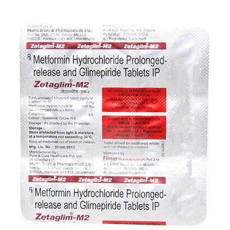 Zetaglim M2 - Strip of 15 Tablets : Amazon.in: Health & Personal Care