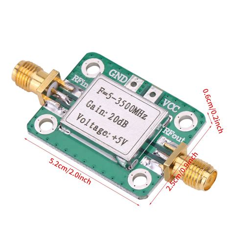 Buy 5-3500MHz RF WideBand Amplifier 20dB High Gain Low Noise LNA ...