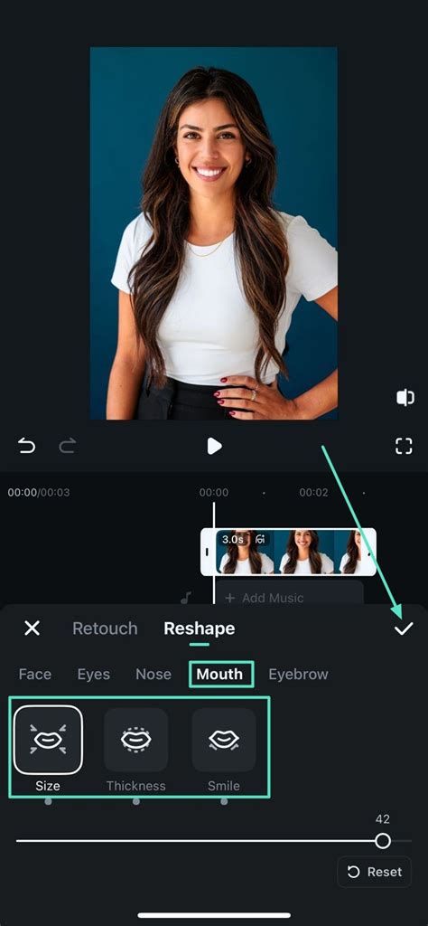 Retouch Feature for Filmora Mobile