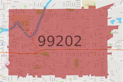 Spokane Area Zip Code Map