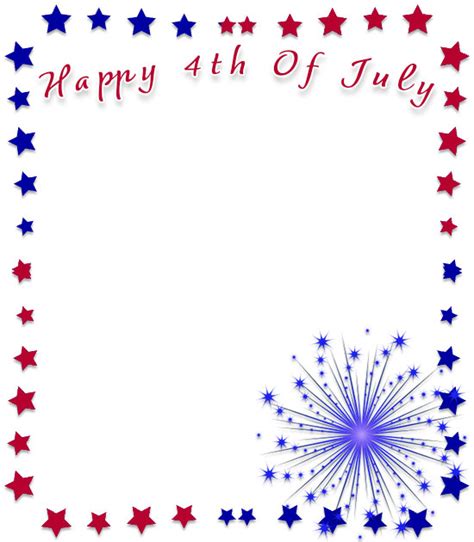 Happy 4th of July Borders - Free 4th of July Border Clip Art