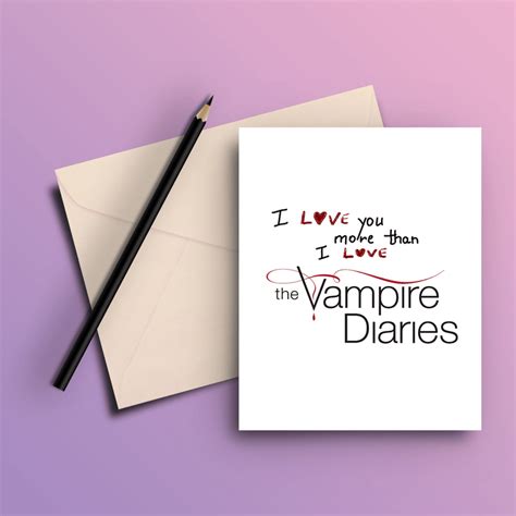 BUY Vampire Diaries GREETING Card - THE PEPPY STORE – ThePeppyStore