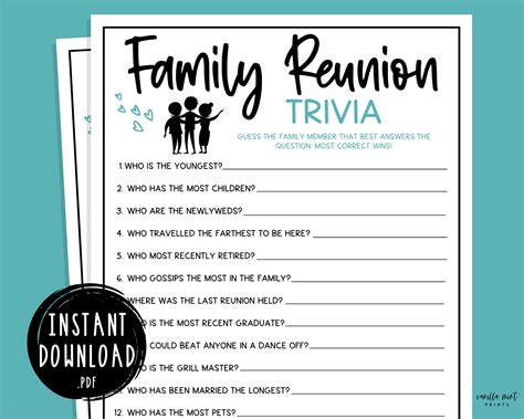 Family Trivia Games For A Family Reunion | Detroit Chinatown