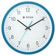 Buy Online Titan Classic Quartz Analog Blue Dial Wall Clock With Silent ...