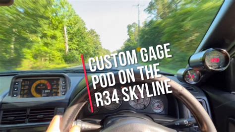 R34 SKYLINE CUSTOM GAUGES INSTALL - YouTube