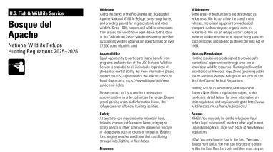 Bosque del Apache National Wildlife Refuge 2025-2026 Hunt Brochure ...
