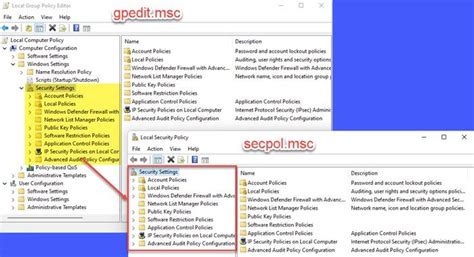 Image result for Windows Local Security Policy