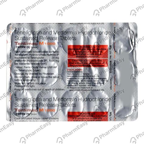 टेनलीमैक एम 1000 टैबलेट (Tenlimac M 1000 in Hindi) : उपयोग, दुष्प्रभाव ...