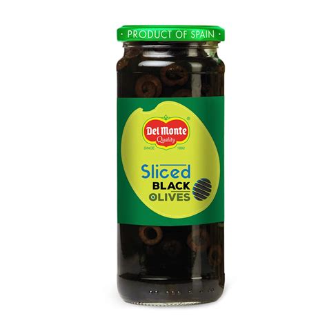 Del Monte Black Sliced Olives 450g l Select Quality Olives Imported ...