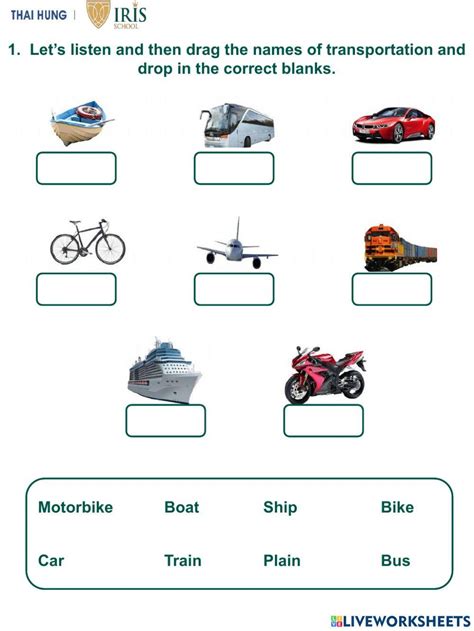 Transportation Worksheet 的图像结果