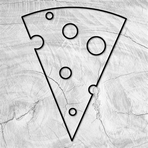 14.7x11.5" Swiss Cheese Slice Cheese Board Acrylic Router Template ...