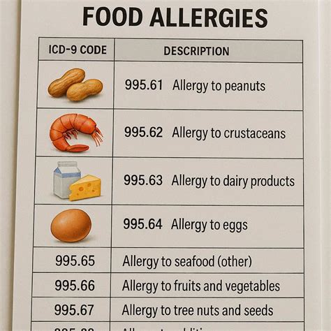 The Complete Guide to ICD-9 Codes for Food Allergy - wmwtl