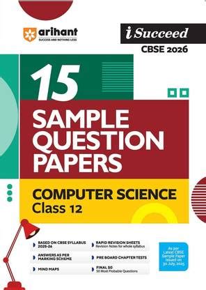 Arihant i-Succeed CBSE Sample Question Papers 2026 Computer Science ...