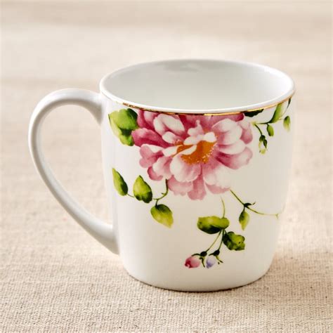 Buy Lucas Hollyhock Bone China Printed Mug - 240ml from Home Centre at ...