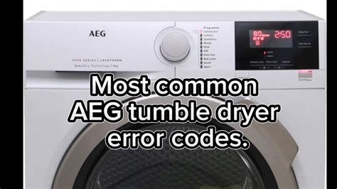 Image result for AEG Error Code List