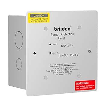 Whole House Surge Protector, Briidea Type 2 Single Phase 120/240 Volt ...