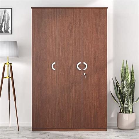 Nilkamal Massif 3 Door Wooden Wardrobe Without Mirror for Bedroom ...