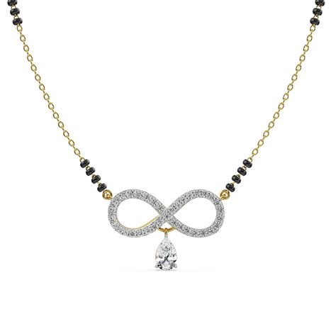 Shop Infinity Drop Lab Grown Diamond Mangalsutra Online - Emori
