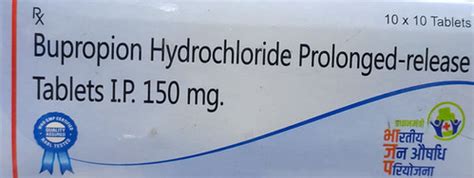 Bupropion Prolonged-release Tablets IP 150 mg , 10 tablets | API ...