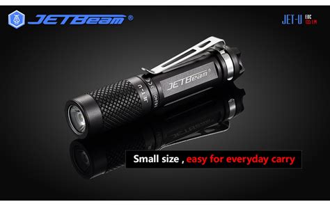 JETBeam JET-U Titanium Grey EDC Keychain LED Flashlight - EDC ...