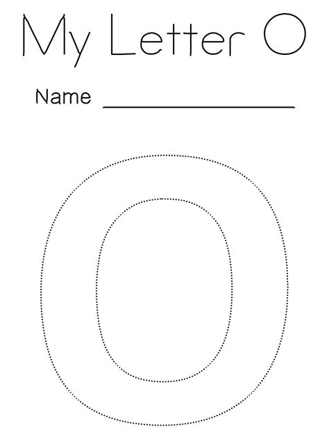 Letter O Drawing Easy