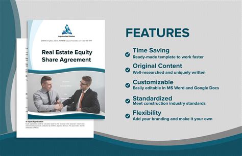 Real Estate Equity Share Agreement Example in Word, PDF, Google Docs to ...