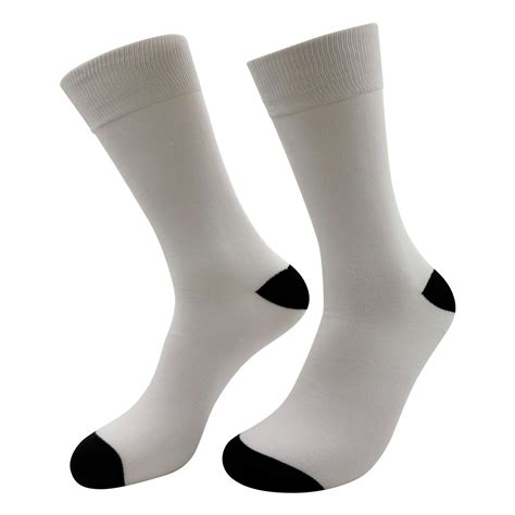 White Polyester Socks-Dress – UniPrint