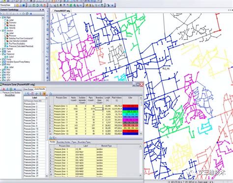 WaterCAD Tutorial From GIS Data 的图像结果