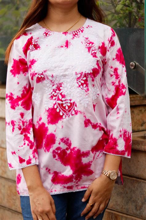 Pink and Green Tie and Dye Top – CandiRobes