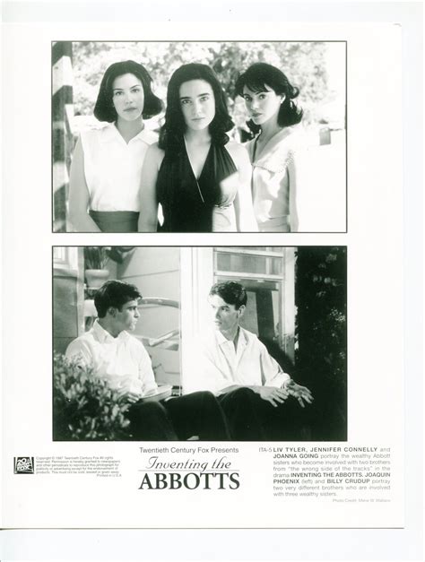 Inventing The Abbotts-Joaquin Phoenix-Billy Crudup-Liv Tyler-8x10-B&W ...