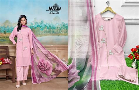 Dn 02 Marzia Pakistani Readymade Suits – Kavya Style Plus