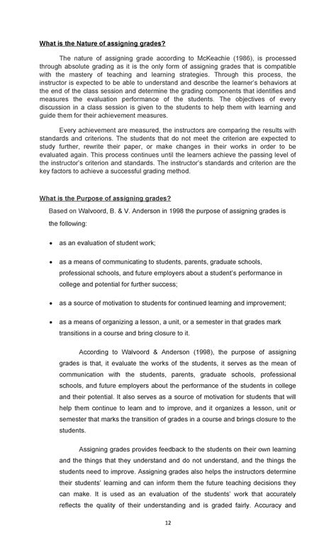 Nature of assigning grades: Understanding grading processes and ...