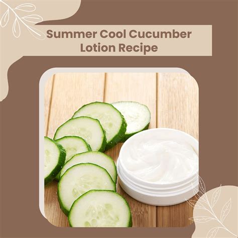 Cucumber Lotion Recipe | DIY Body Lotion | Handmade Moisturiser