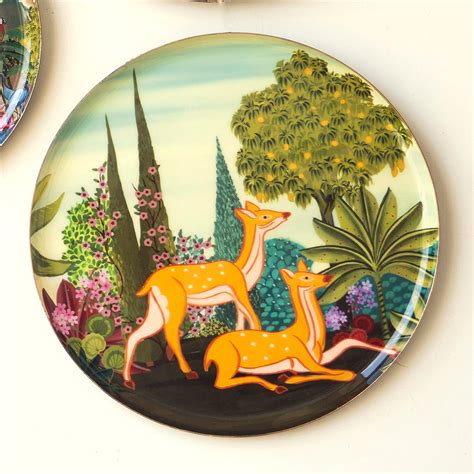Dwarka Pichwai Wall Plates- Set of 5 – Ritualistic