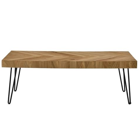 CASAINC Brown Wood Modern Coffee Table in the Coffee Tables department ...