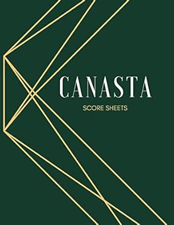 Canasta Score Sheets: Playing Card Game Scoring Card Notebook: 4 ...