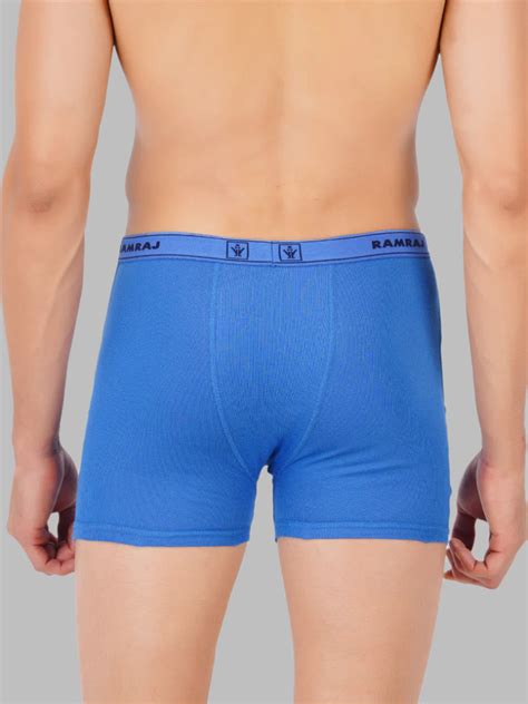 Soft Combed Cotton 2 Pocket Trunks Imaxs Rib (2PCs Pack)-Back view