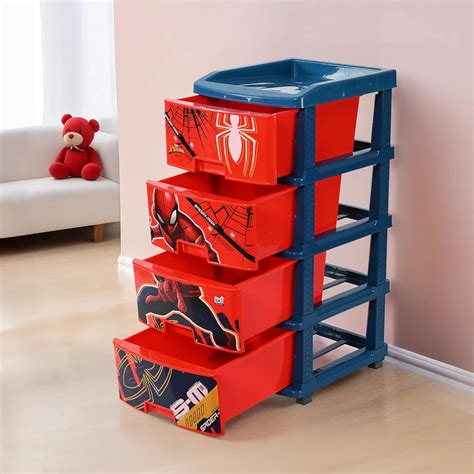 Fun Homes 4-Layer & 90 Ltr Plastic Drawer Storage Organiser | Modular ...