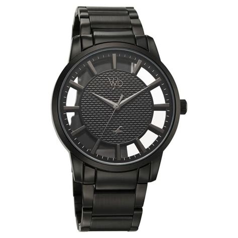 Buy Online Vyb Horizon By Fastrack Quartz Analog Black Dial Grey ...