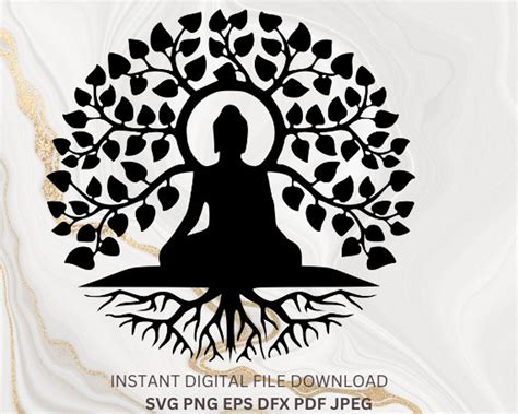 Buy Tree Svg Buddha Tree Svg Buddha Png Tree of Life Svg Buddha Online ...